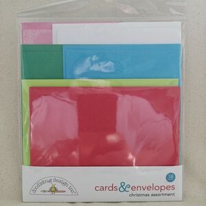 Doodlebug Design Inc. Christmas Cards & Envelopes - Bright Assortment